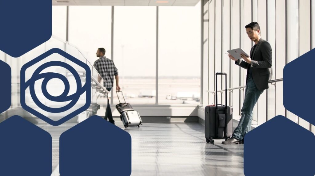 Traveler at the airport